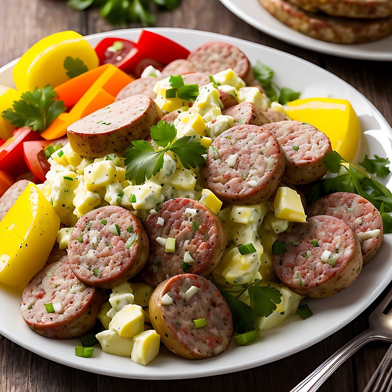 Photo Salade de pomme de terre et saucisson lyonnais